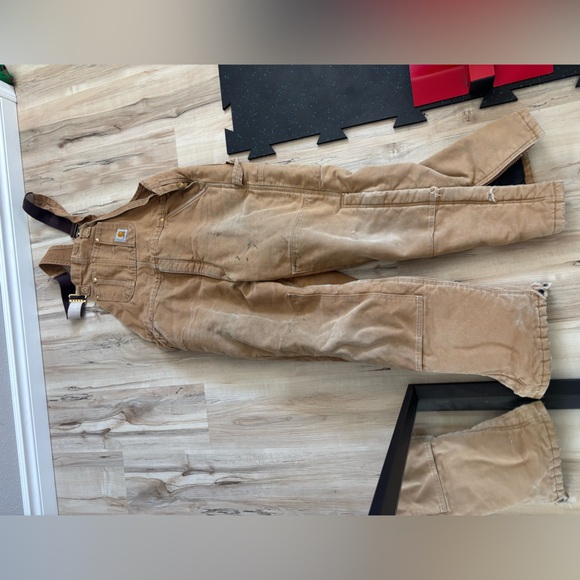 Carhartt Other - Carhartt Brown Work Overalls